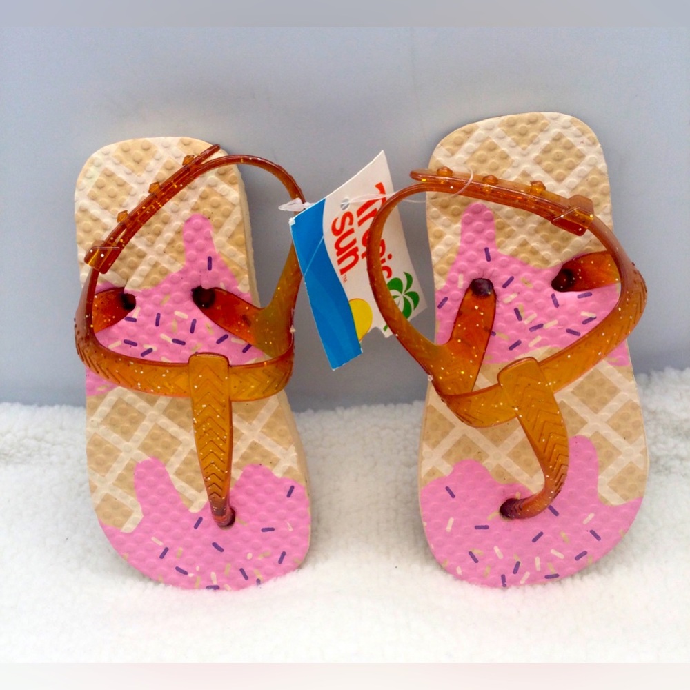 - Tropic sun toddlers girls flip flops. New